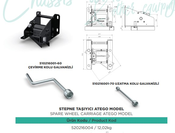 STEPNE TASIYICI 275 MM ATEGO YENI MODEL